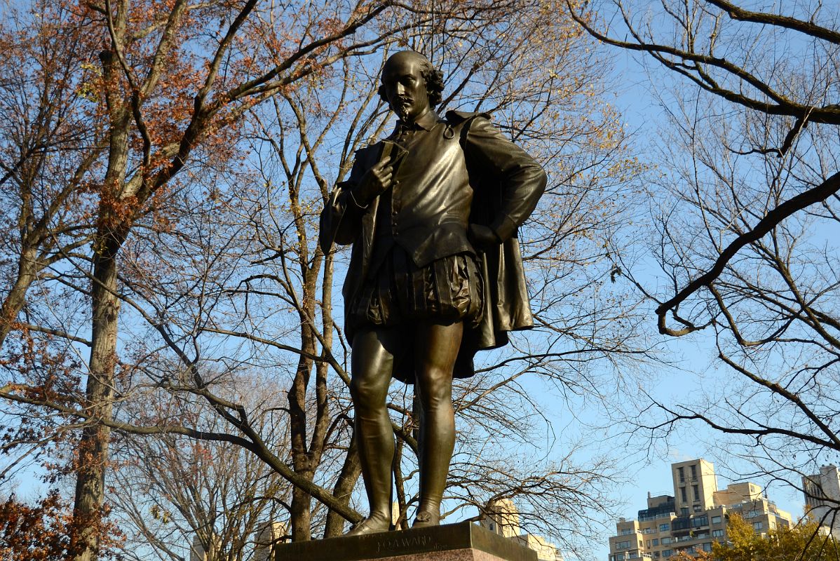 06C William Shakespeare Statue By John Quincy Adams Ward In Literary Walk At The South End Of The Mall In Central Park Midpark 66 St